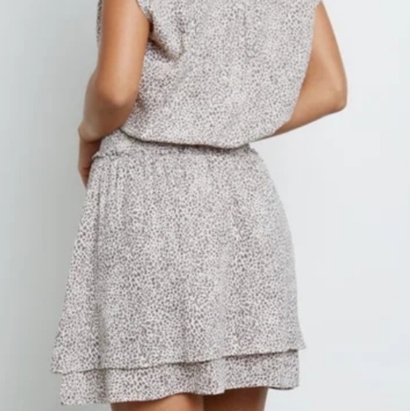 Rails women's size Small Angelina Sand Cheetah linen blend dress EUC - Picture 8 of 10